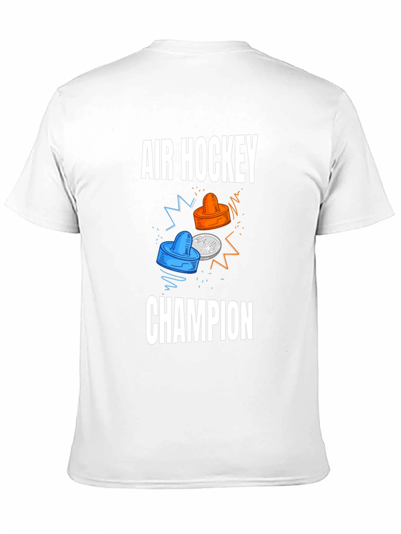 Air Hockey Champion Black T-Shirt