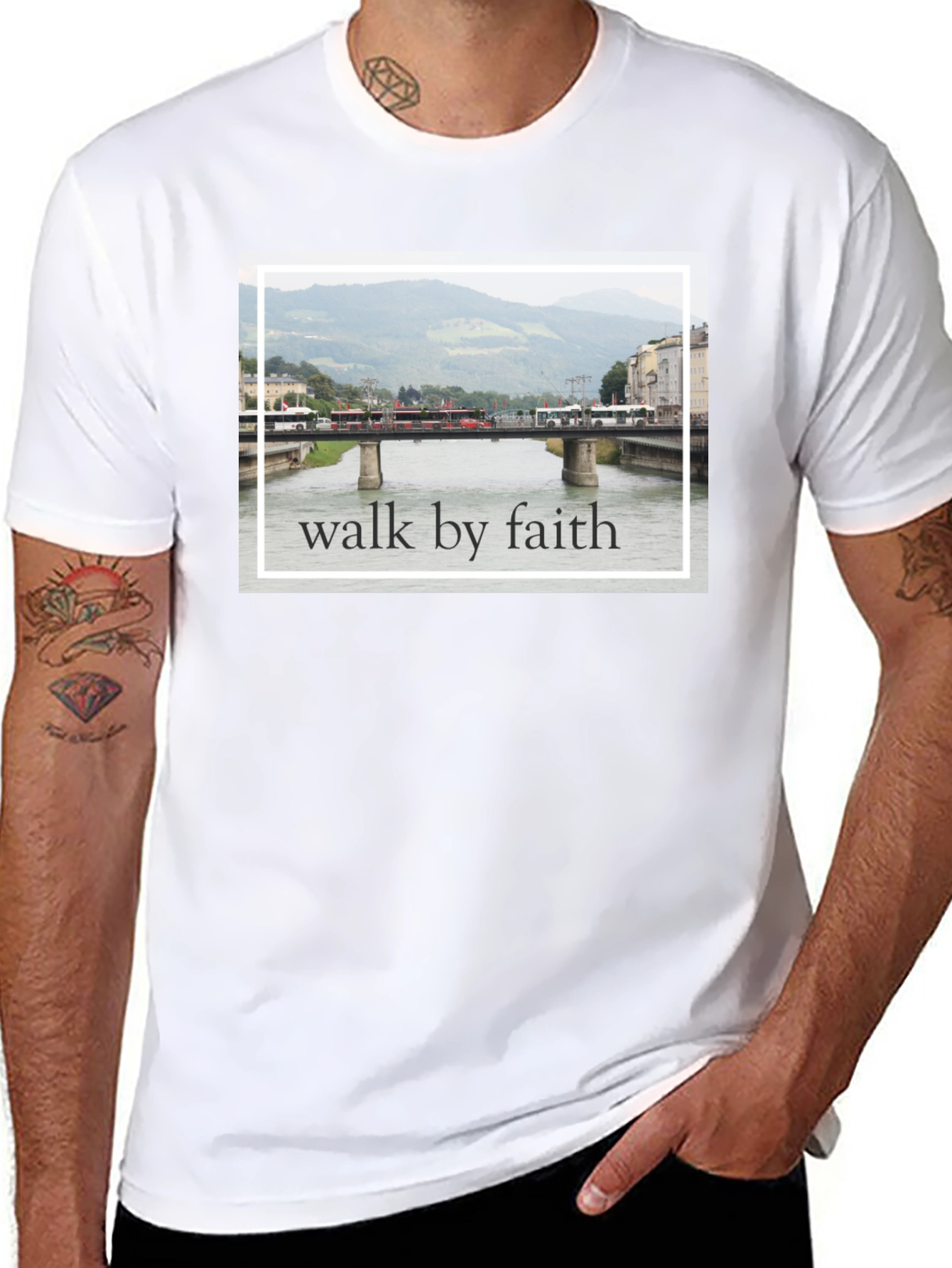 Walk By Faith Bridge T-Shirt