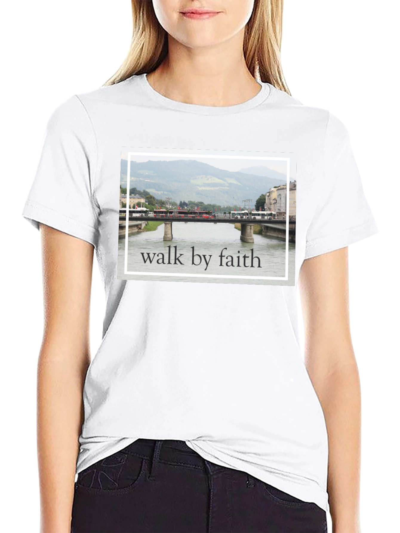 Walk By Faith Bridge T-Shirt