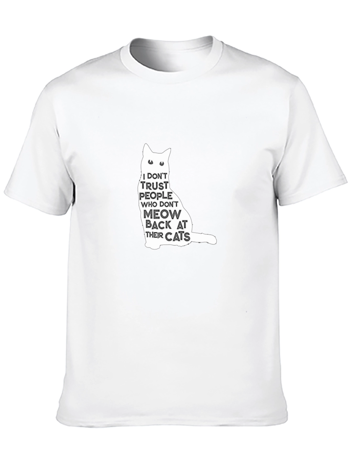 Funny Cat Lover Graphic Tee - Meow Back T-Shirt