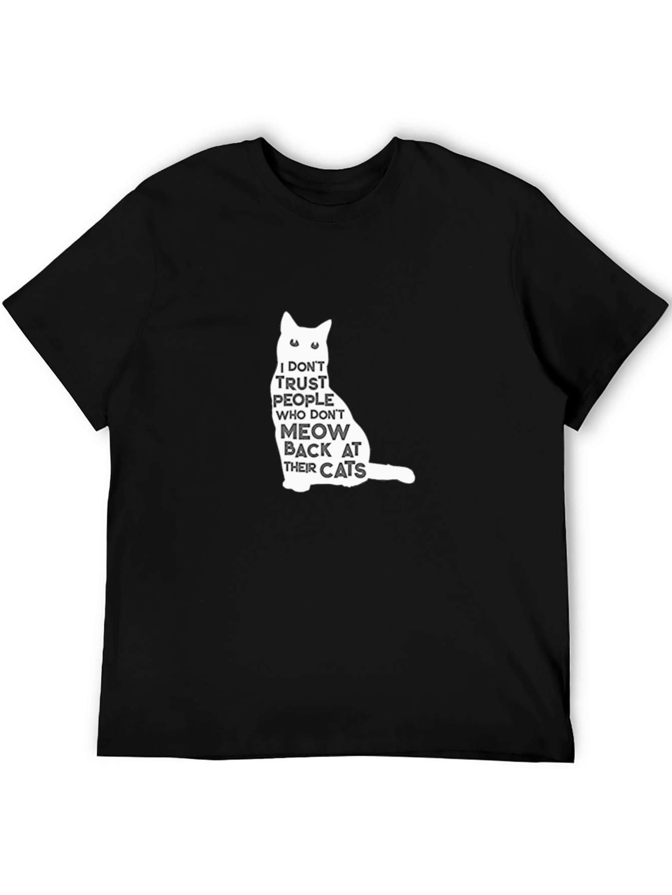 Funny Cat Lover Graphic Tee - Meow Back T-Shirt