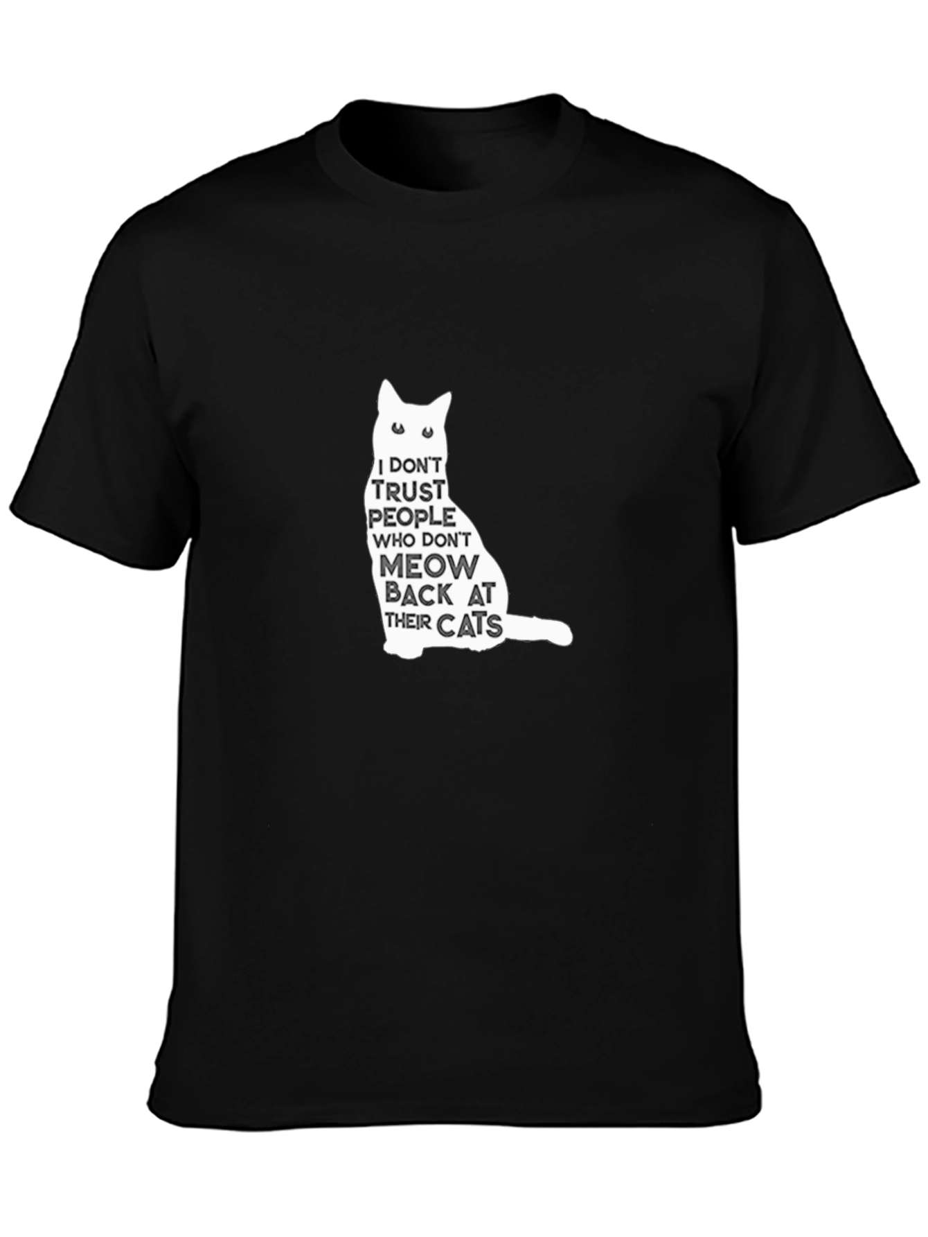 Funny Cat Lover Graphic Tee - Meow Back T-Shirt