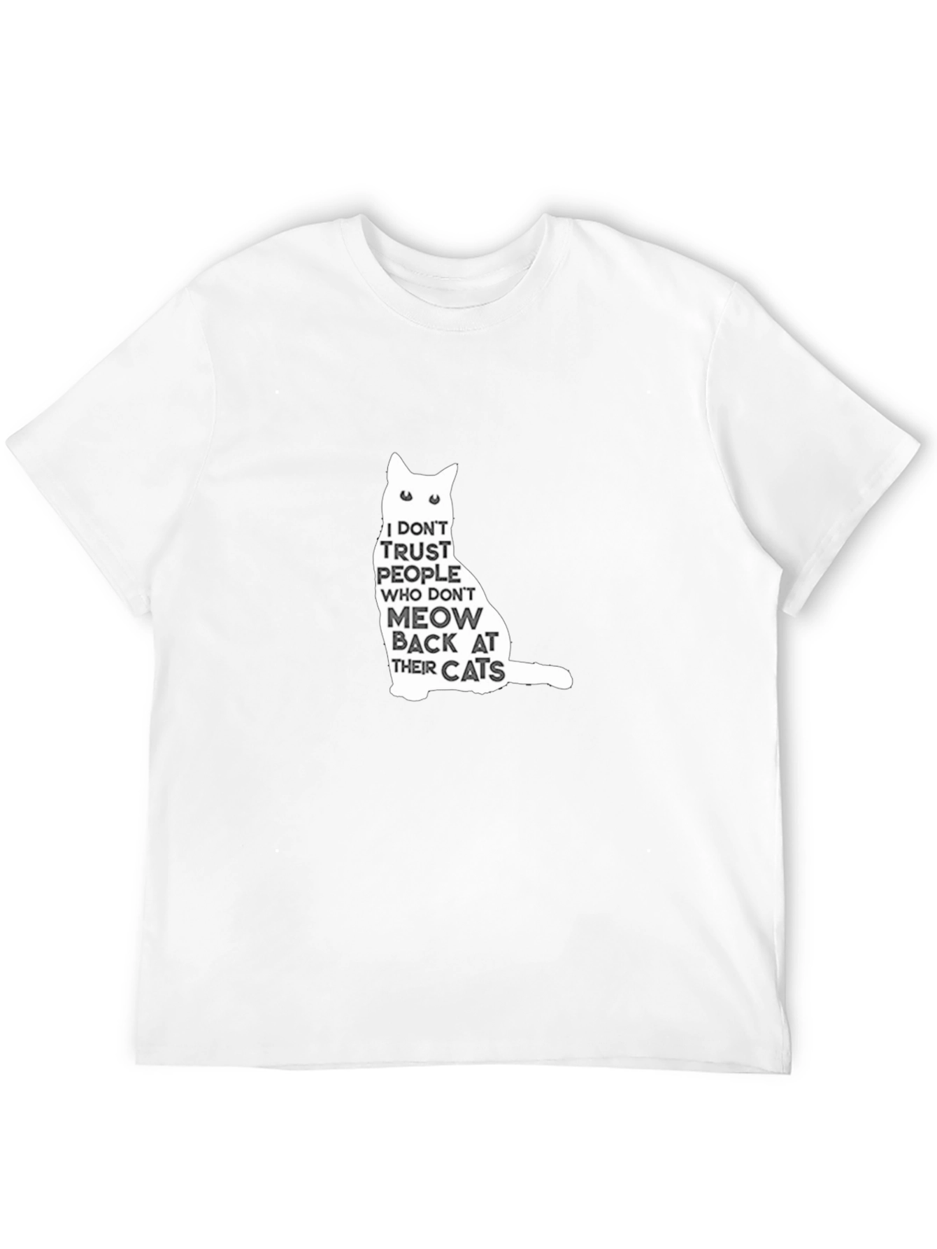 Funny Cat Lover Graphic Tee - Meow Back T-Shirt