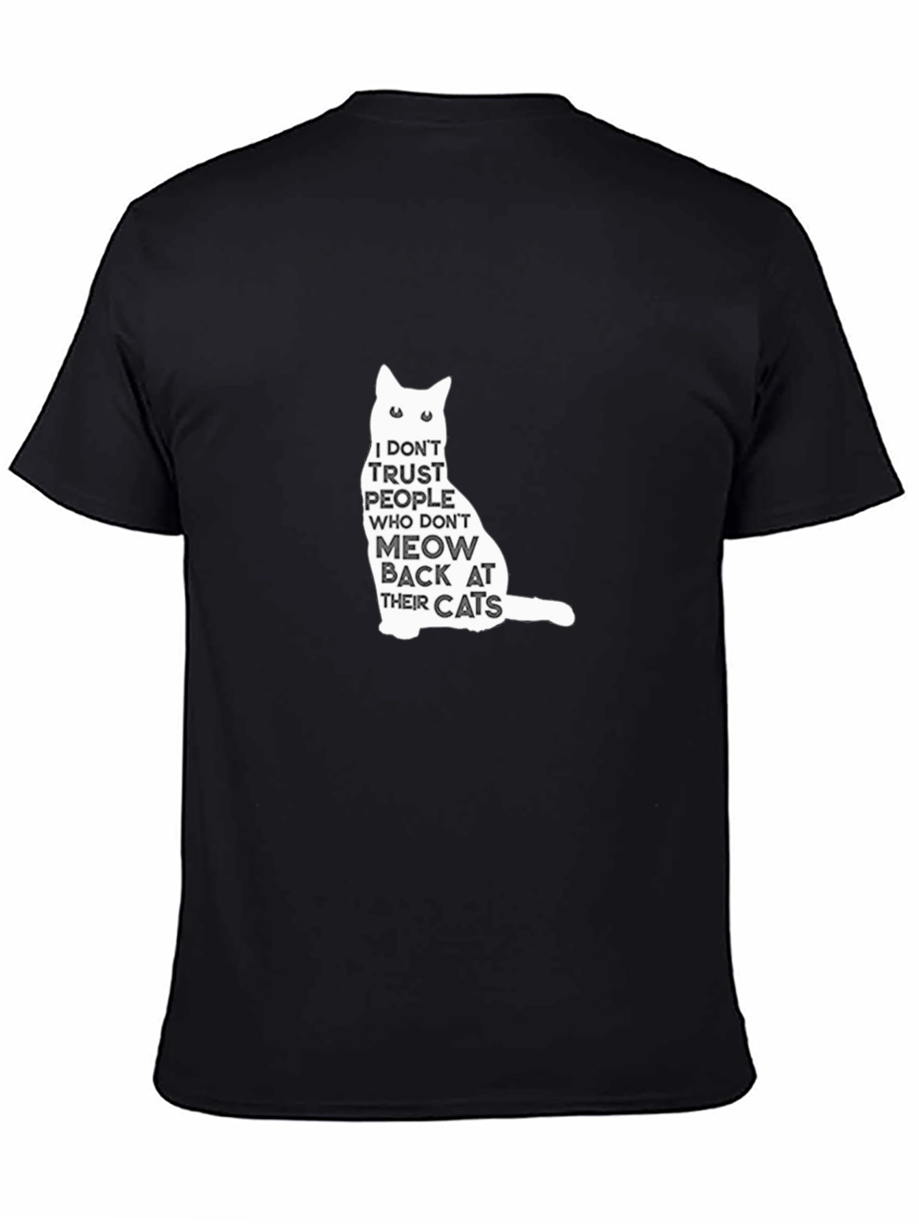Funny Cat Lover Graphic Tee - Meow Back T-Shirt