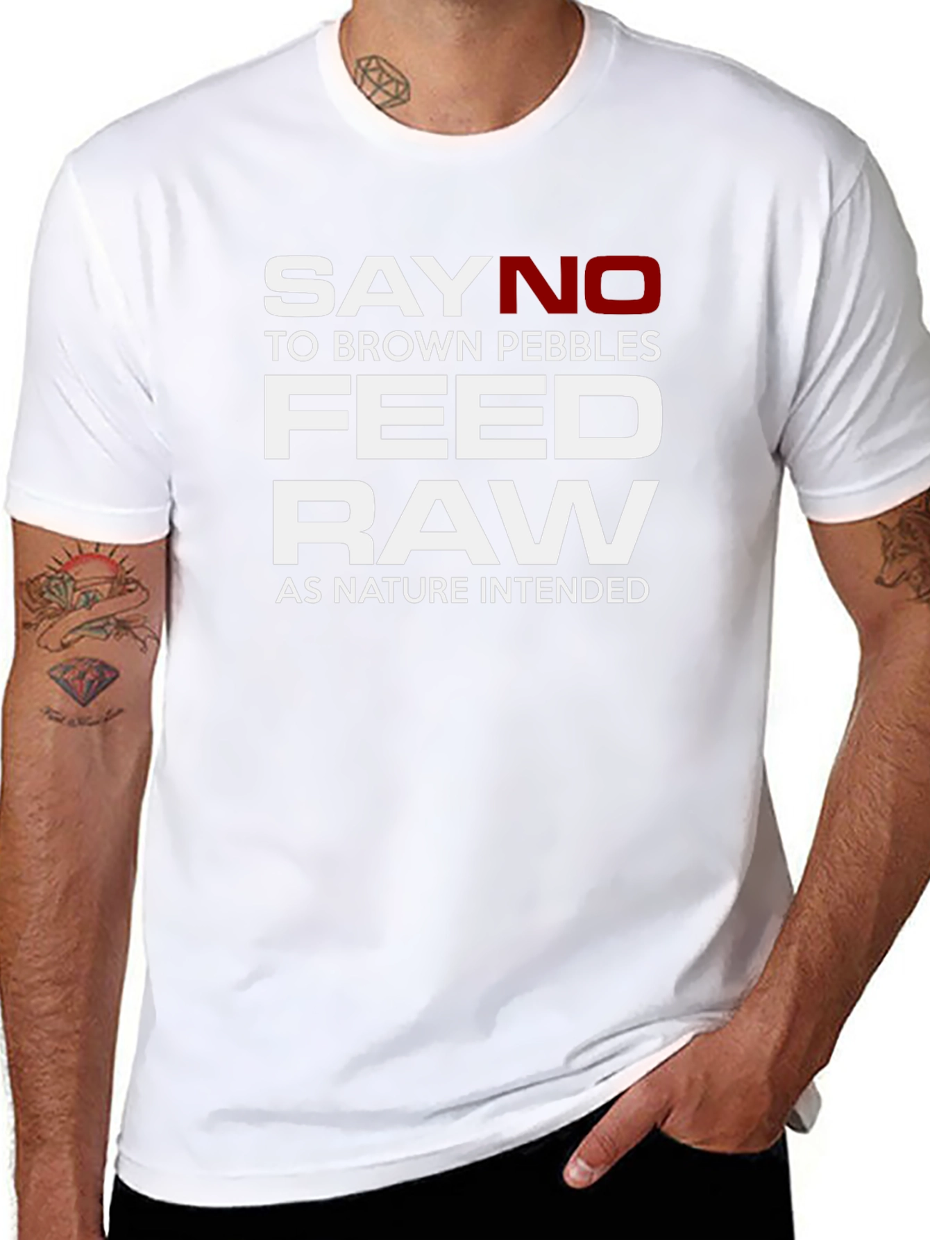 Say No To Brown Pebbles Feed Raw T-Shirt
