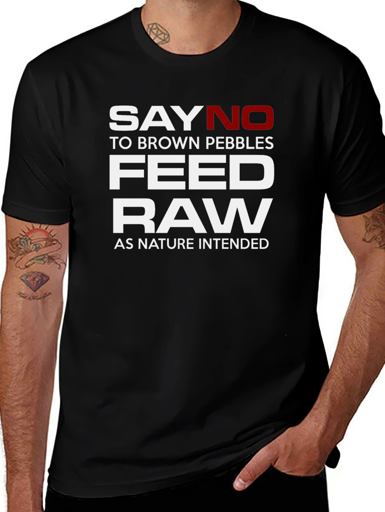 Say No To Brown Pebbles Feed Raw T-Shirt