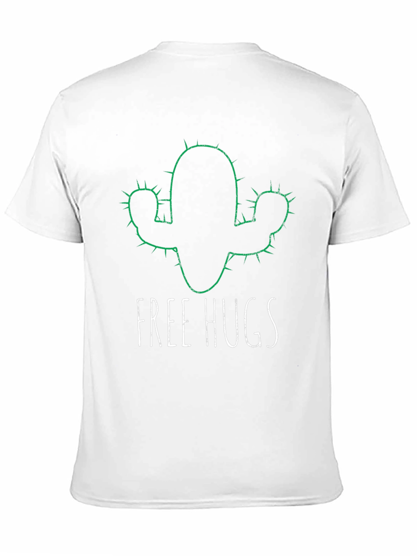 Free Hugs Cactus Graphic T-Shirt - Soft Cotton Tee