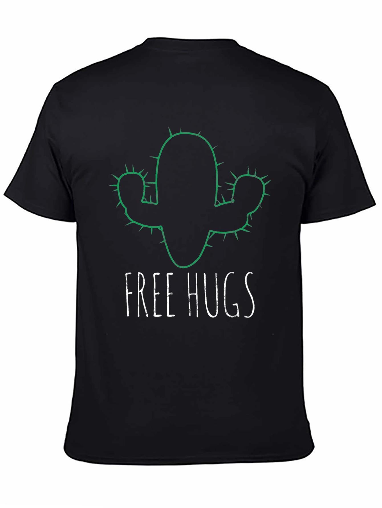 Free Hugs Cactus Graphic T-Shirt - Soft Cotton Tee