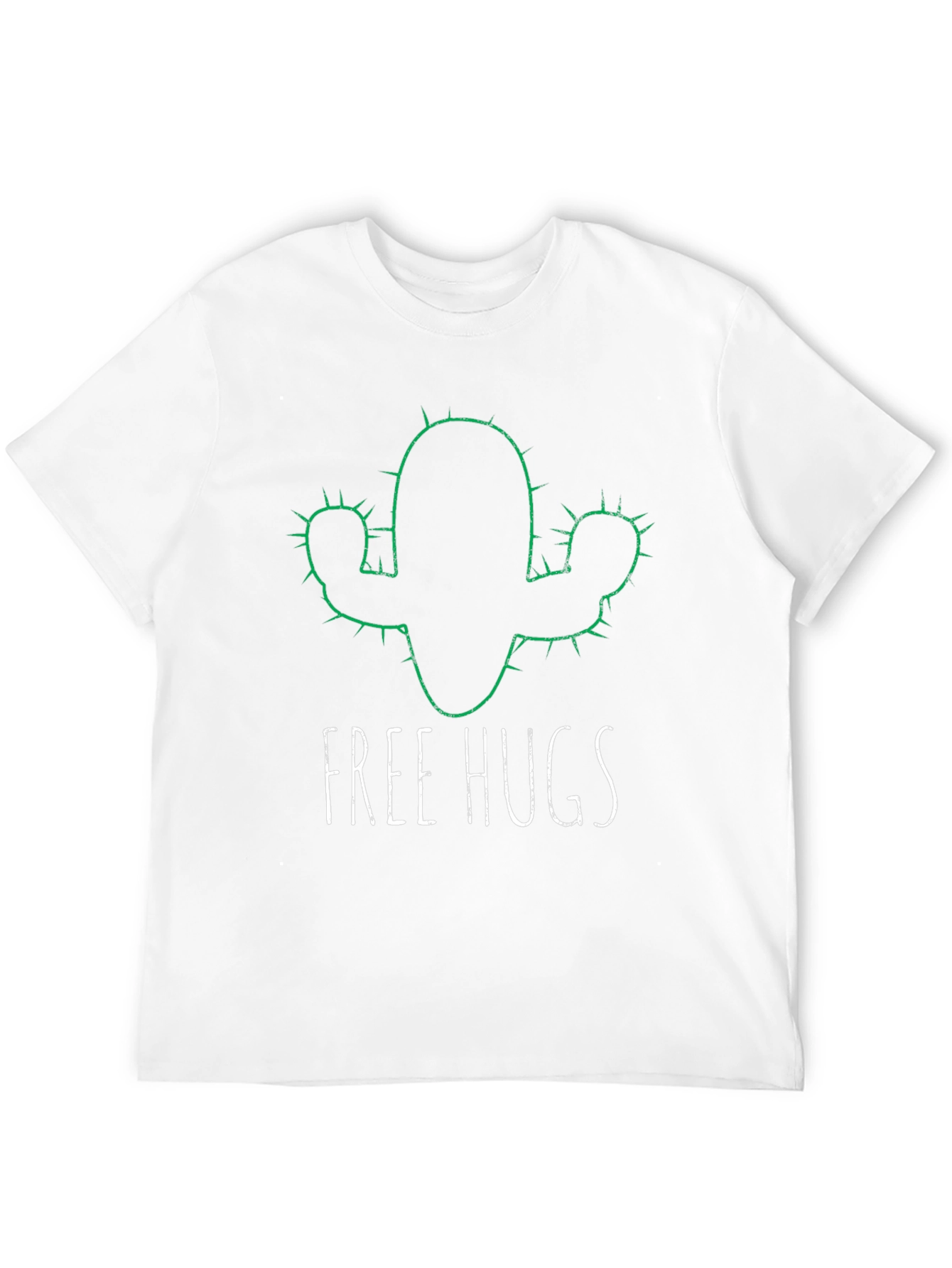 Free Hugs Cactus Graphic T-Shirt - Soft Cotton Tee