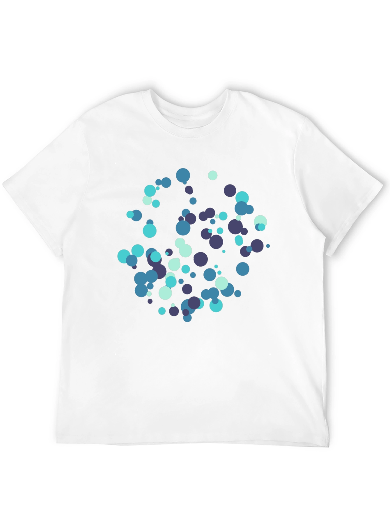 Abstract Dot Pattern Black T-Shirt