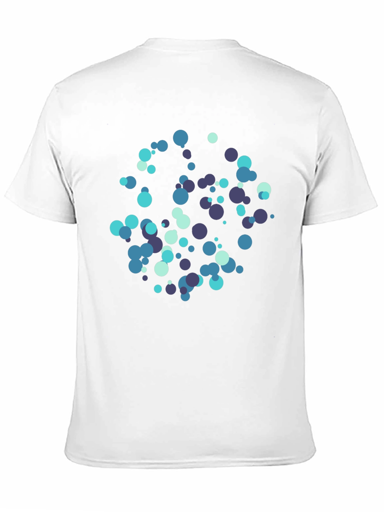 Abstract Dot Pattern Black T-Shirt