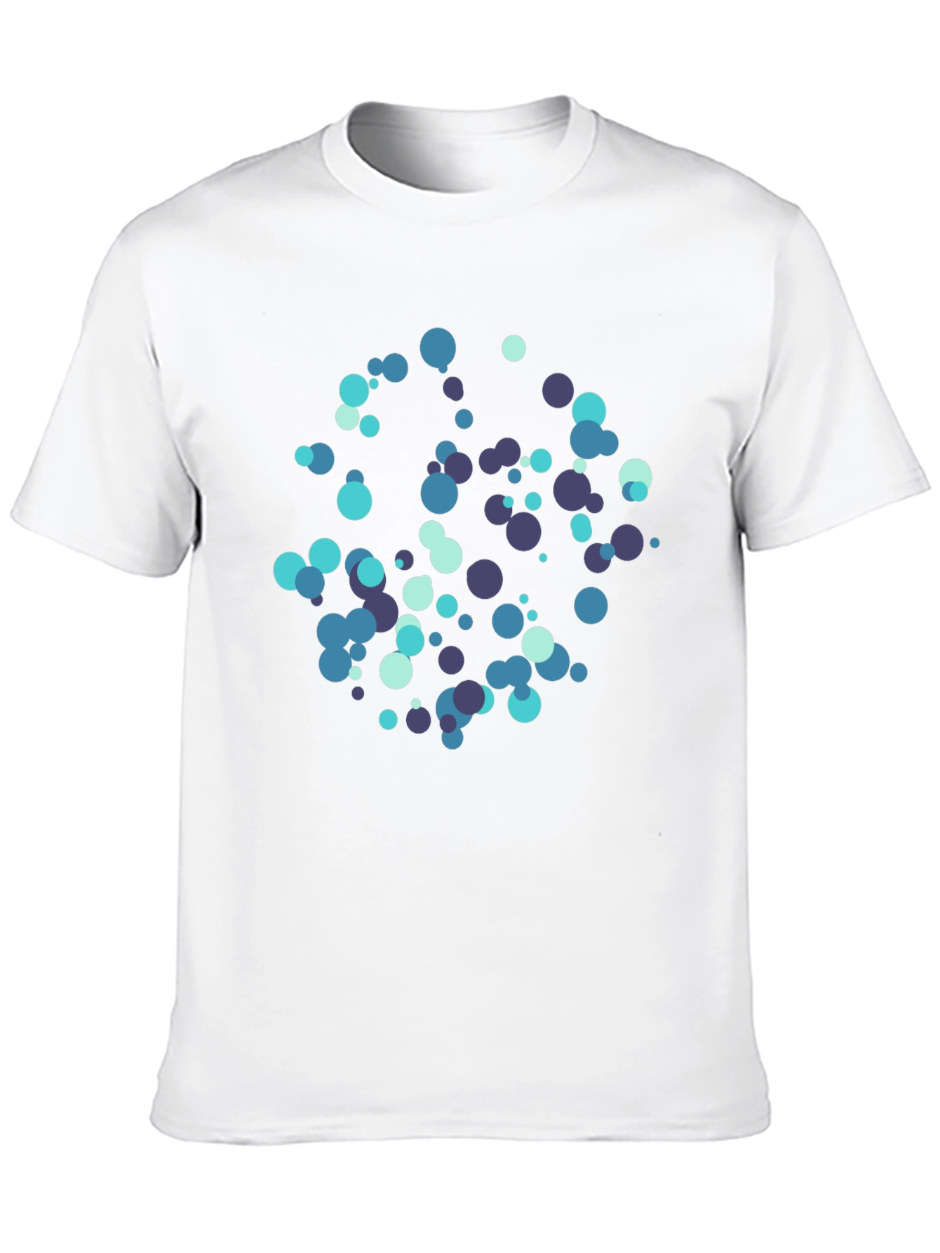 Abstract Dot Pattern Black T-Shirt