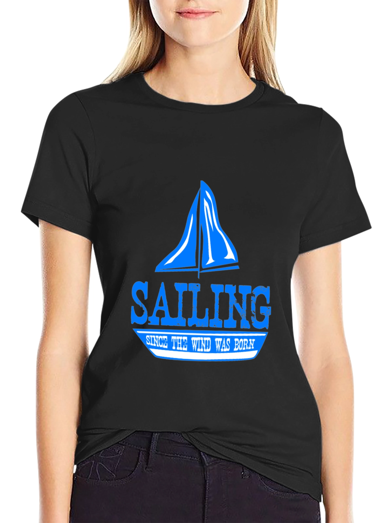 Sailing Since the Wind Was Born Black T-Shirt