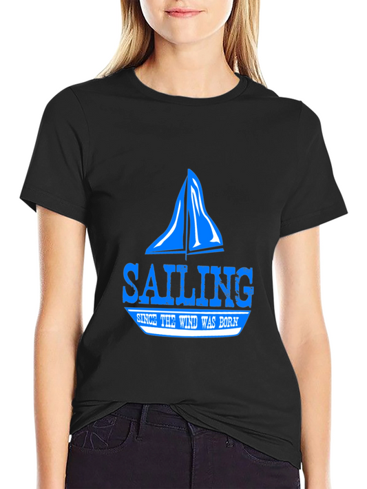 Sailing Since the Wind Was Born Black T-Shirt