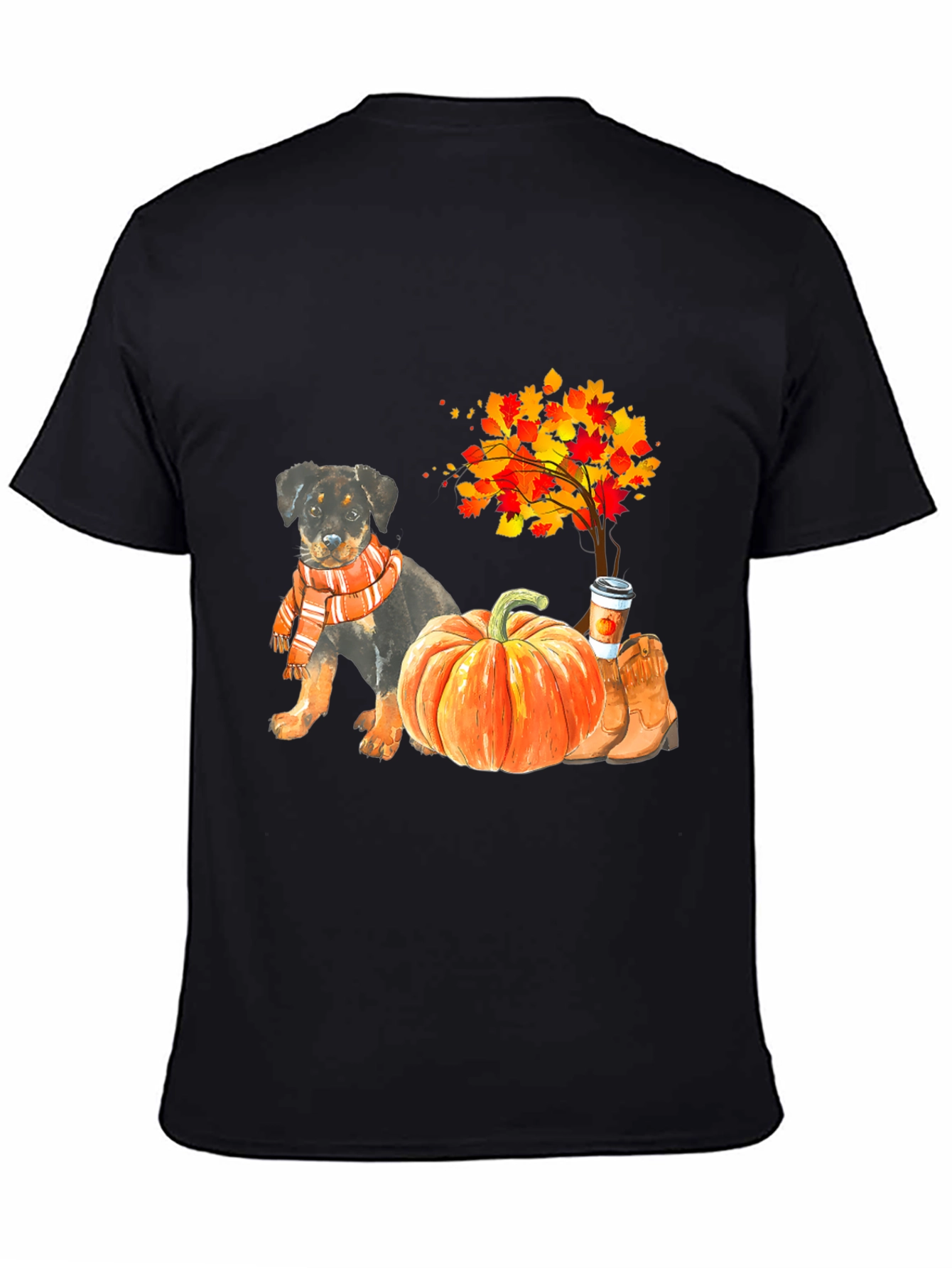 Fall Rottweiler Pumpkin T-Shirt
