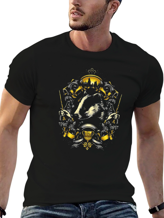 Hufflepuff Badger Crest T-Shirt - Hogwarts House Pride