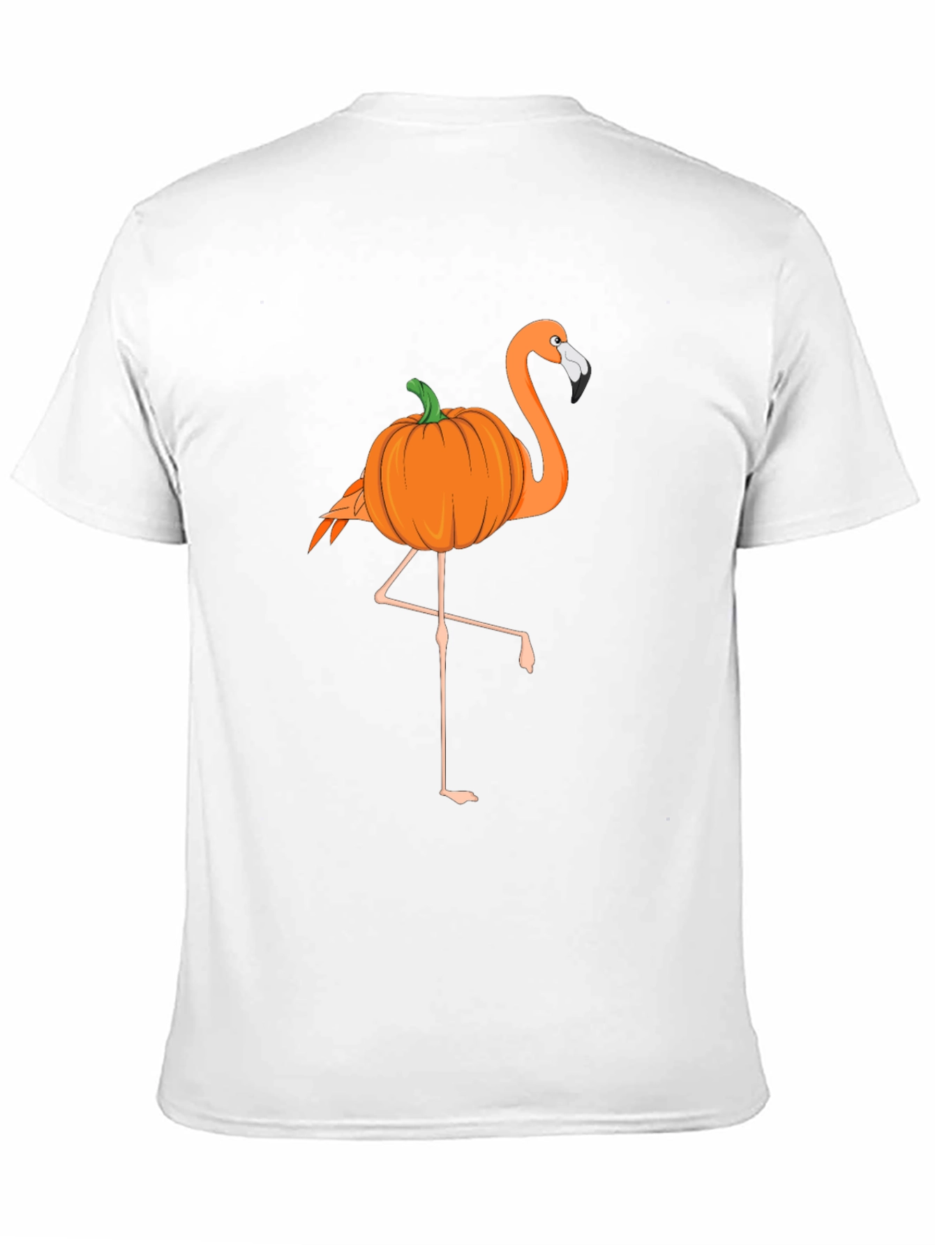 Halloween Pumpkin Flamingo T-Shirt