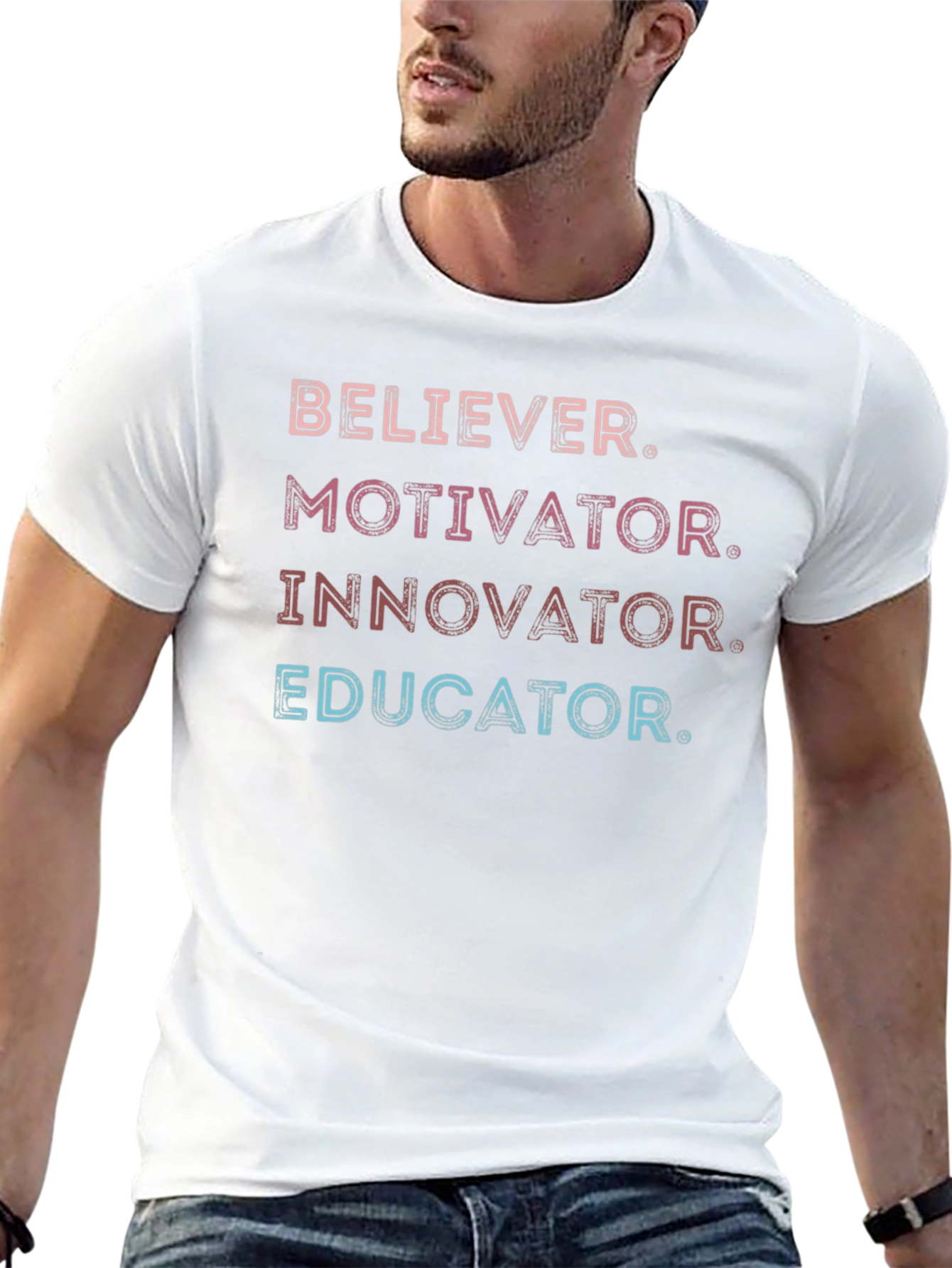 Believer Motivator Innovator Educator T-Shirt