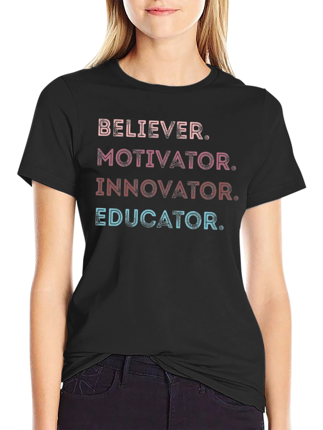 Believer Motivator Innovator Educator T-Shirt