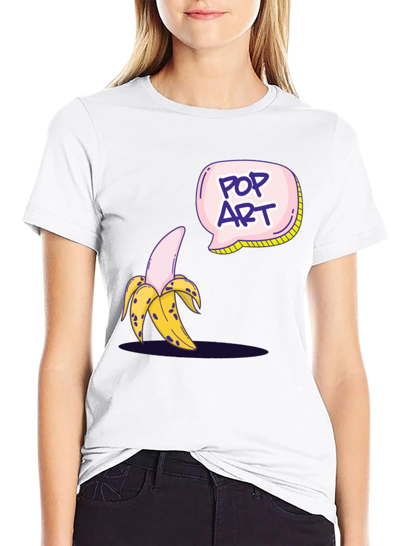 Pop Art Banana Graphic T-Shirt