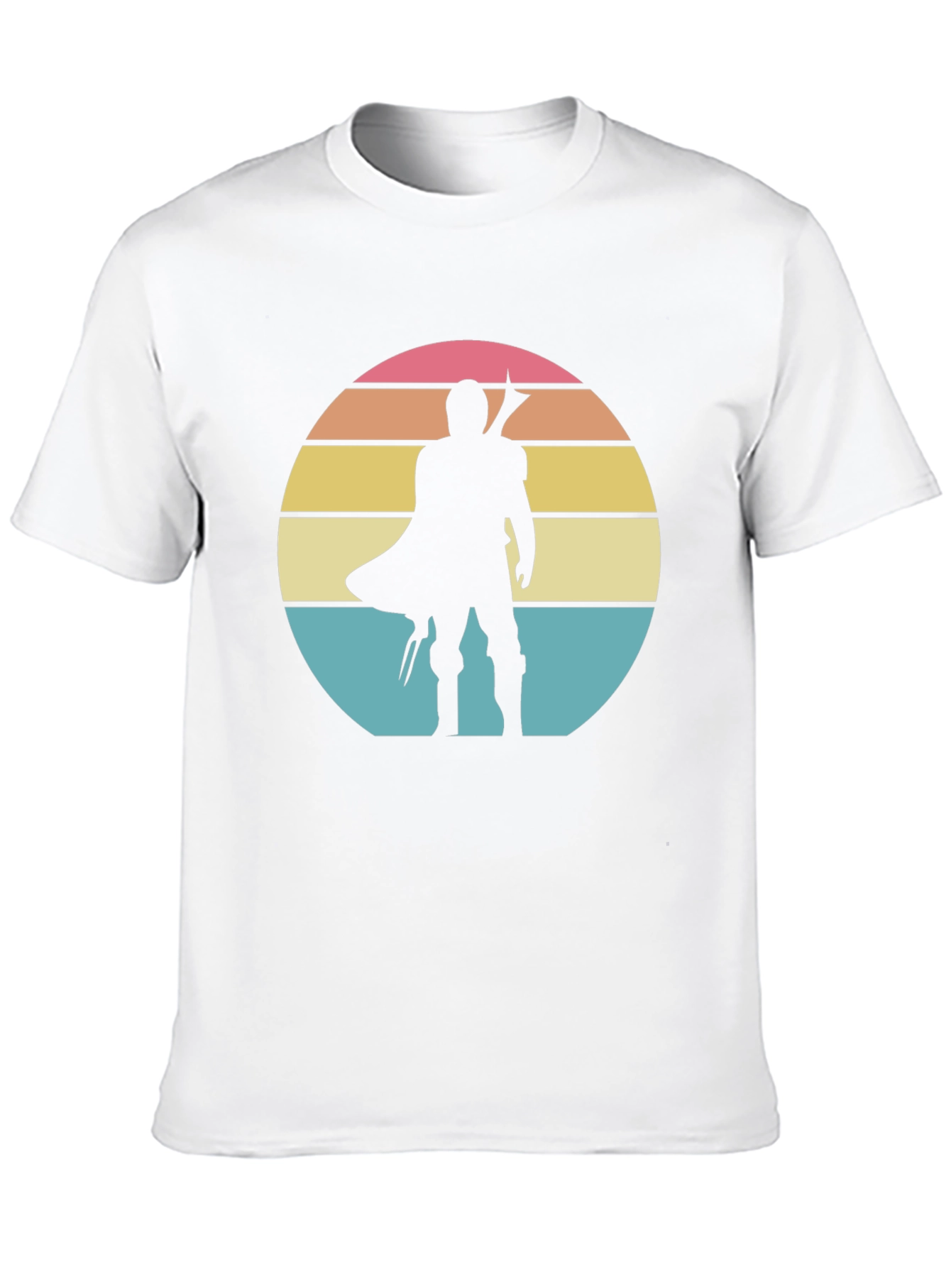Retro Mandalorian Sunset T-Shirt - Black
