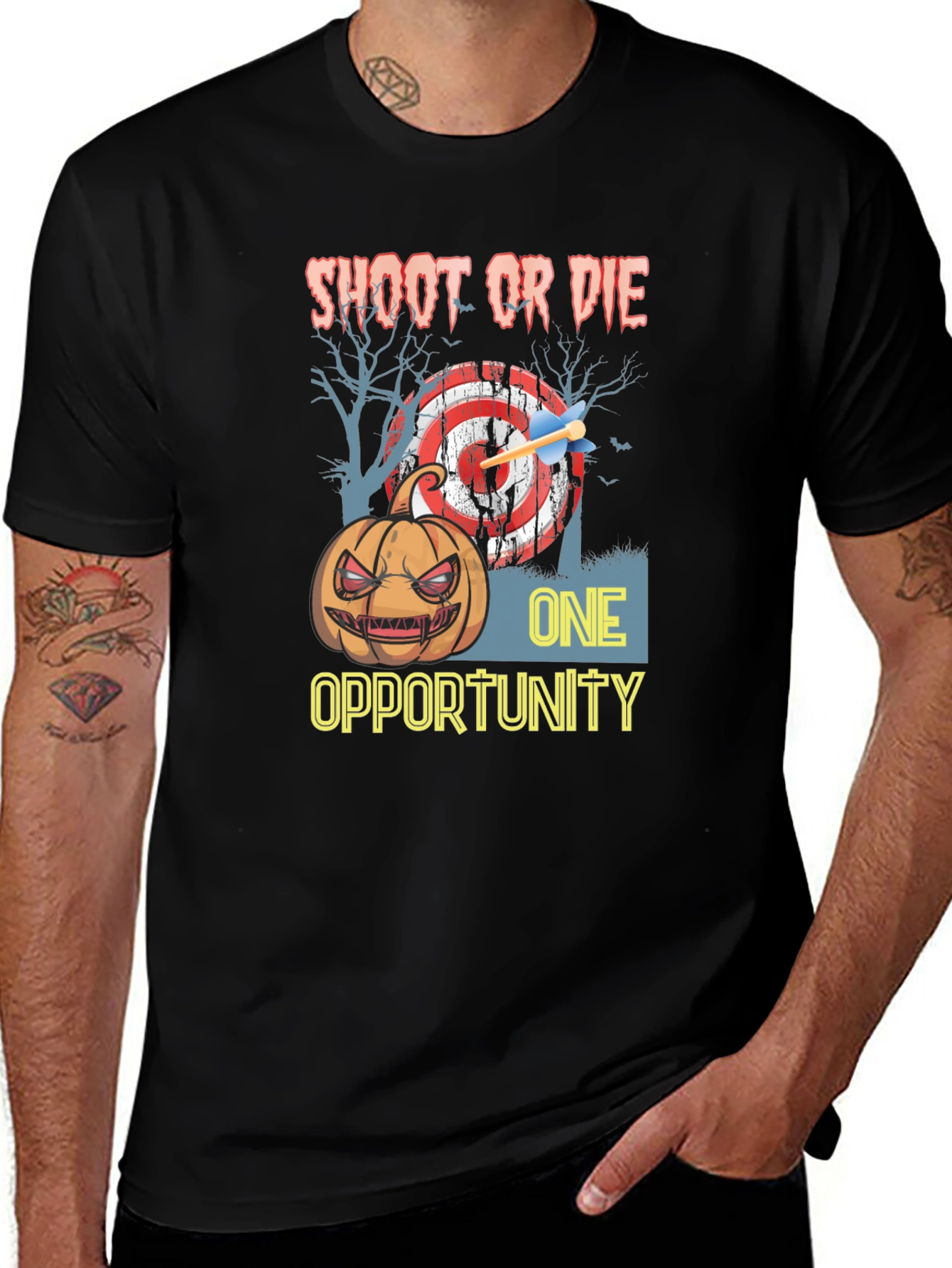 Shoot or Die One Opportunity Halloween T-Shirt