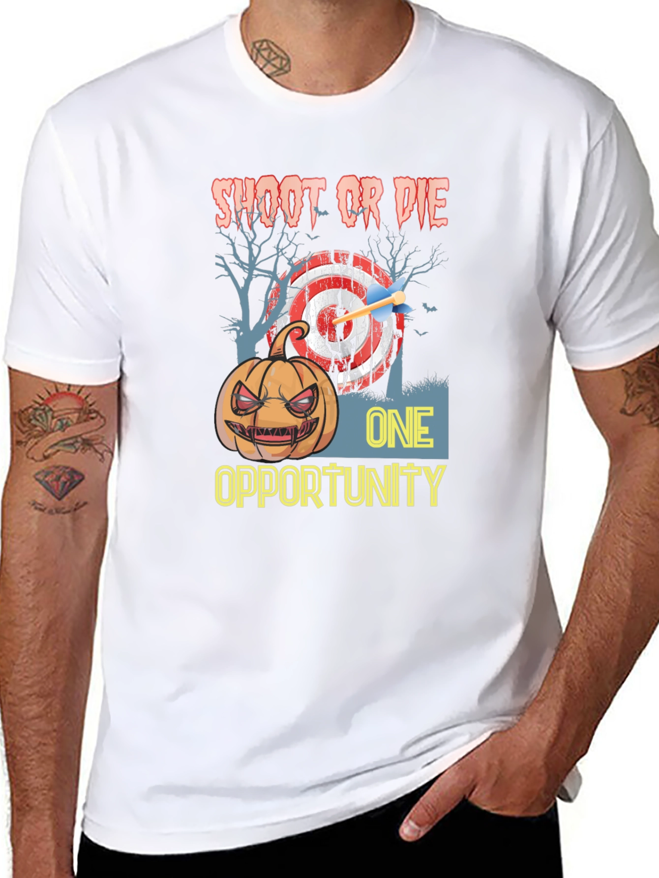 Shoot or Die One Opportunity Halloween T-Shirt