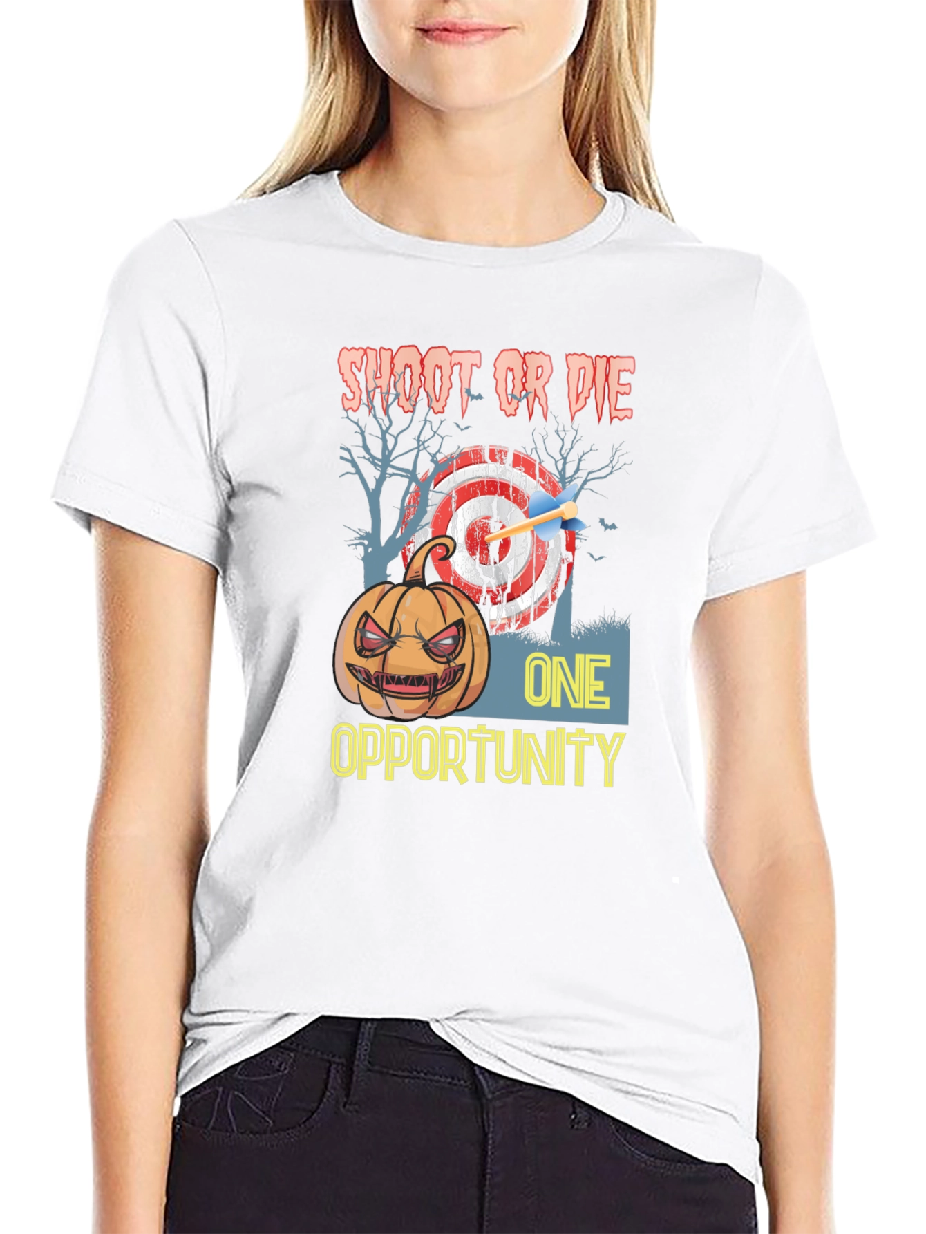 Shoot or Die One Opportunity Halloween T-Shirt