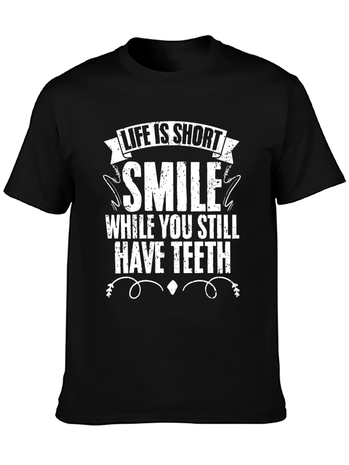 Life is Short Smile Graphic Tee
