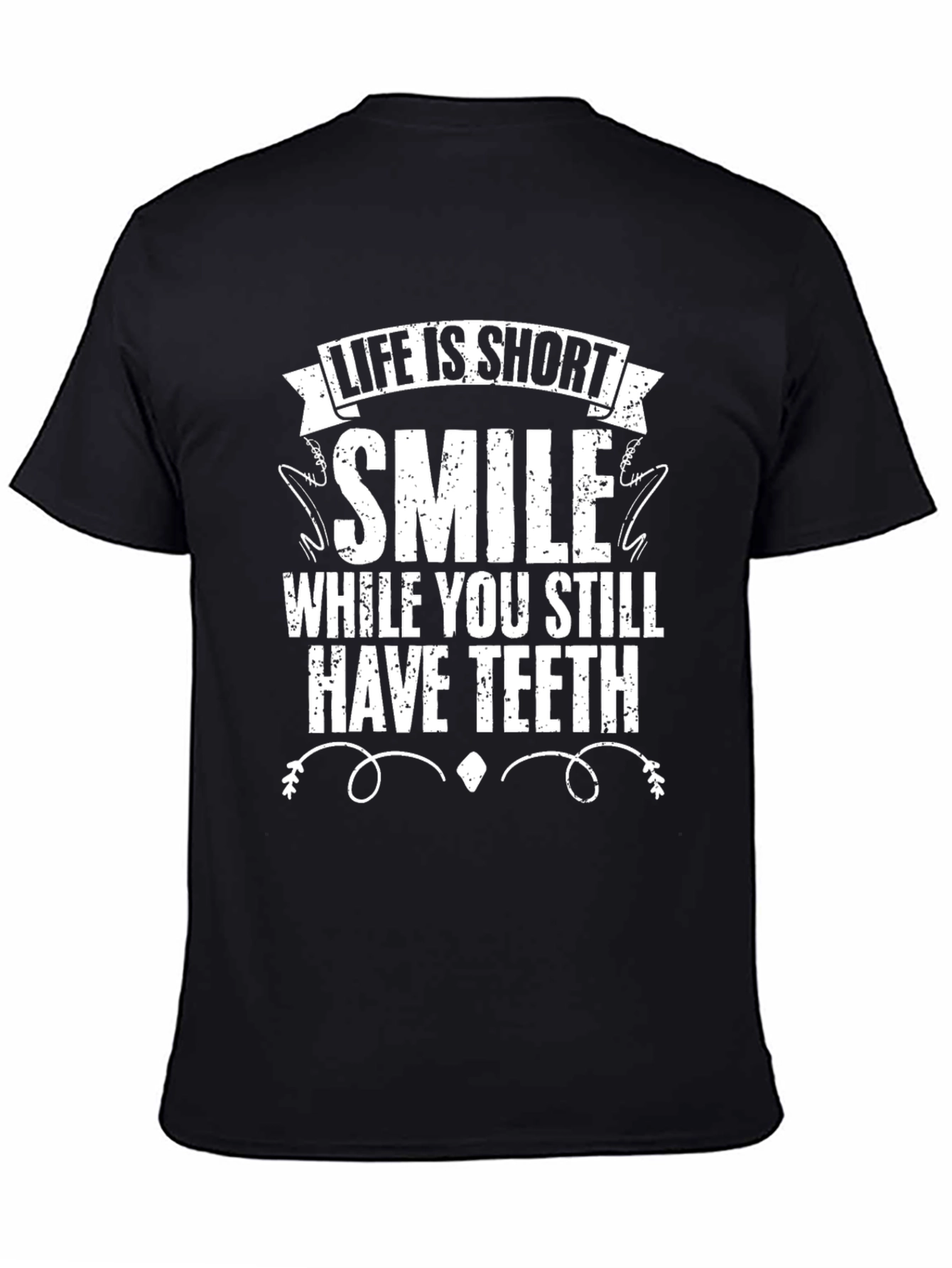 Life is Short Smile Graphic Tee