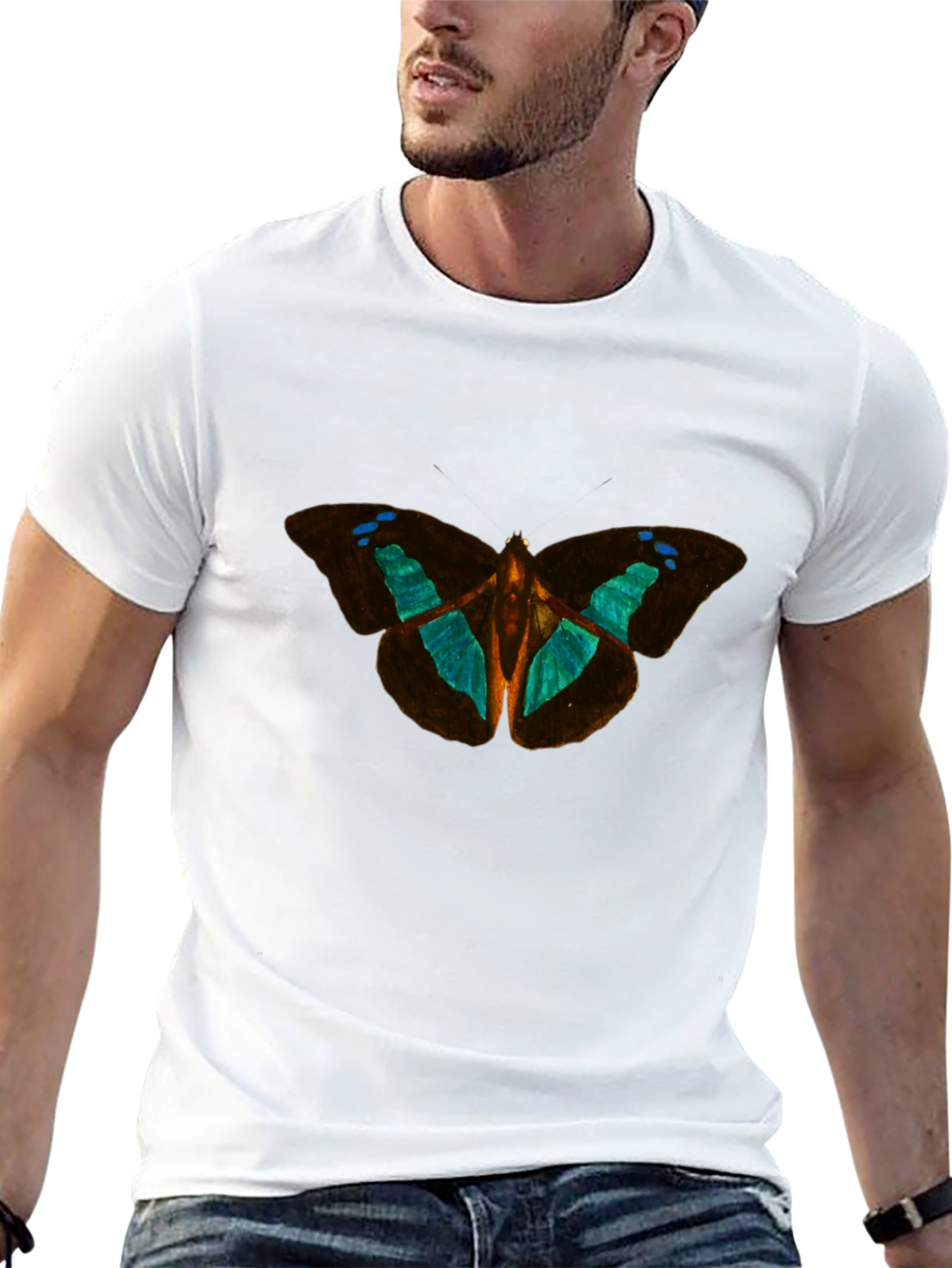 Butterfly Graphic Black T-Shirt