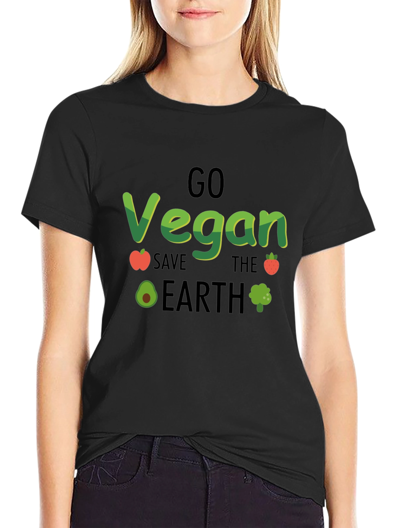 Go Vegan Save The Earth T-Shirt