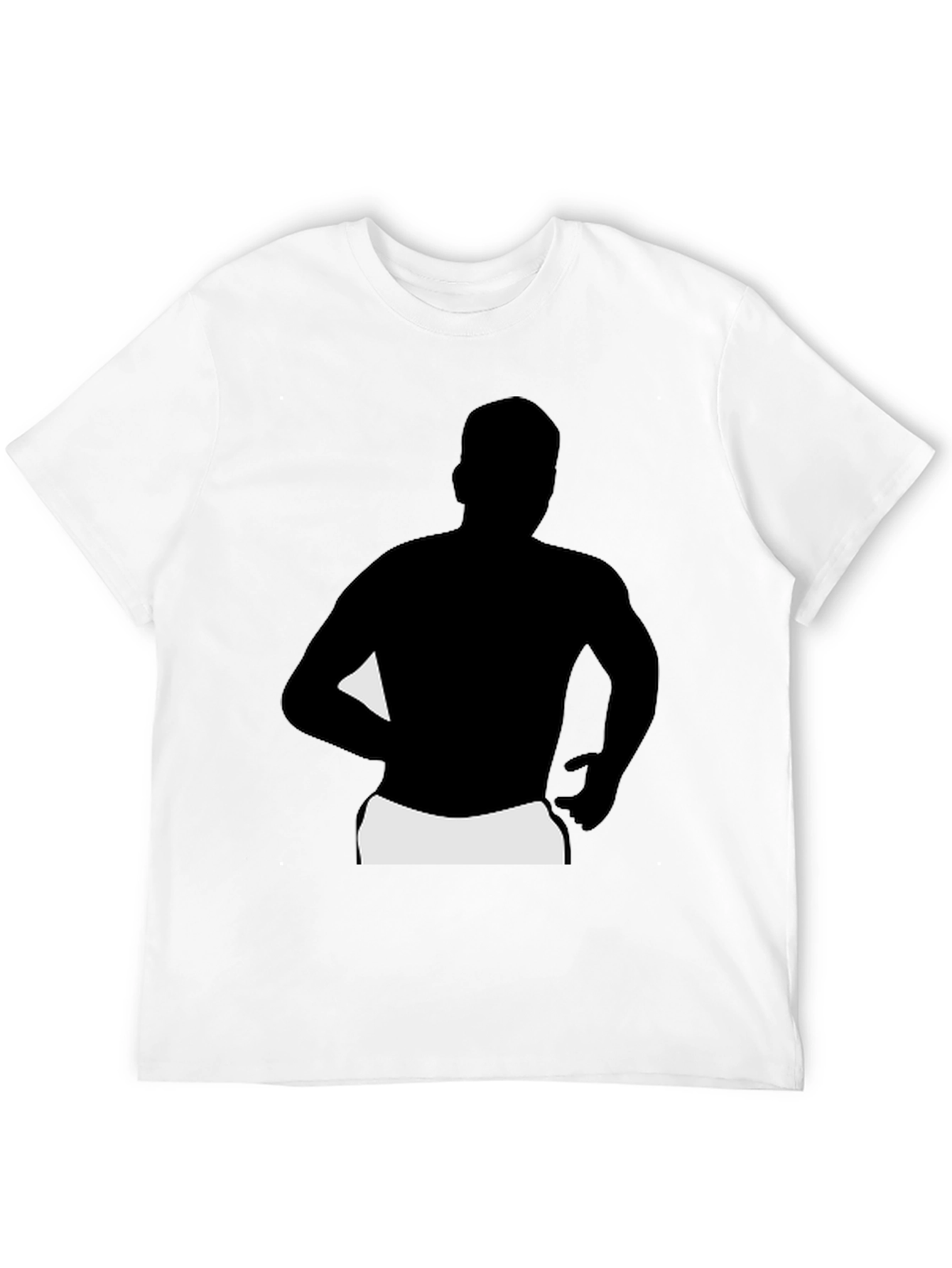 Black T-Shirt with Silhouette Graphic