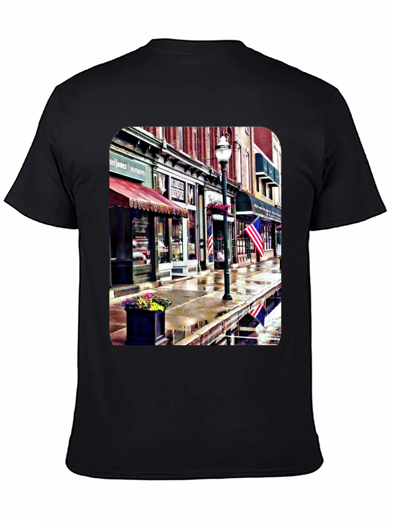 Downtown Street View Graphic T-Shirt