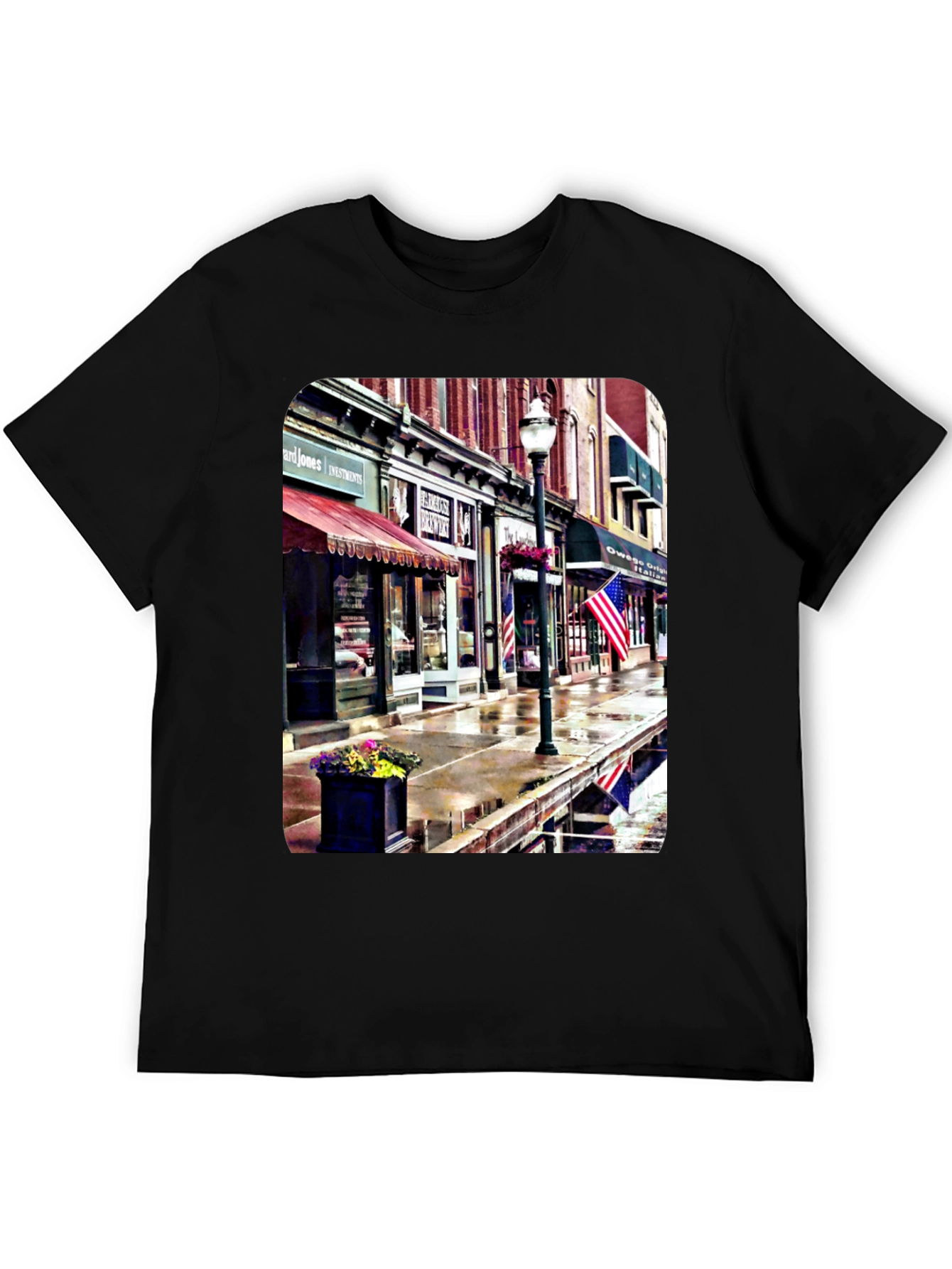 Downtown Street View Graphic T-Shirt