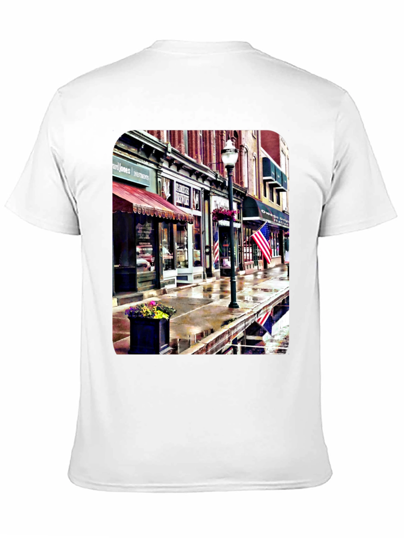 Downtown Street View Graphic T-Shirt