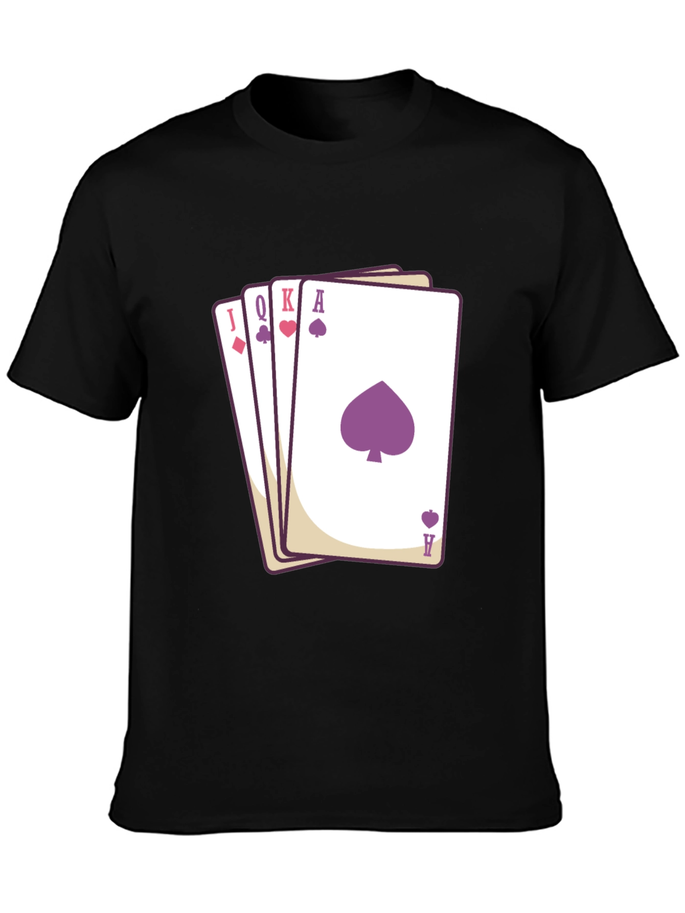 Poker Hand T-Shirt - Spade Heart Diamond