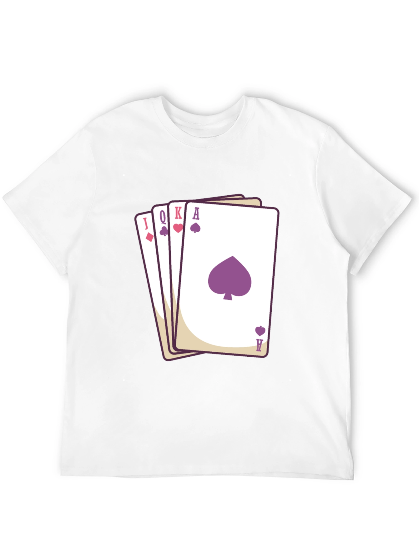 Poker Hand T-Shirt - Spade Heart Diamond
