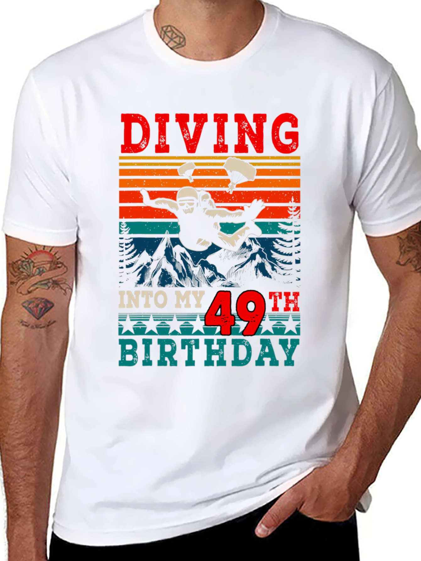 Diving Into My 49th Birthday T-Shirt