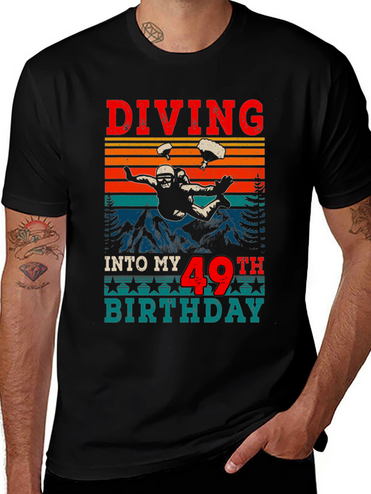 Diving Into My 49th Birthday T-Shirt