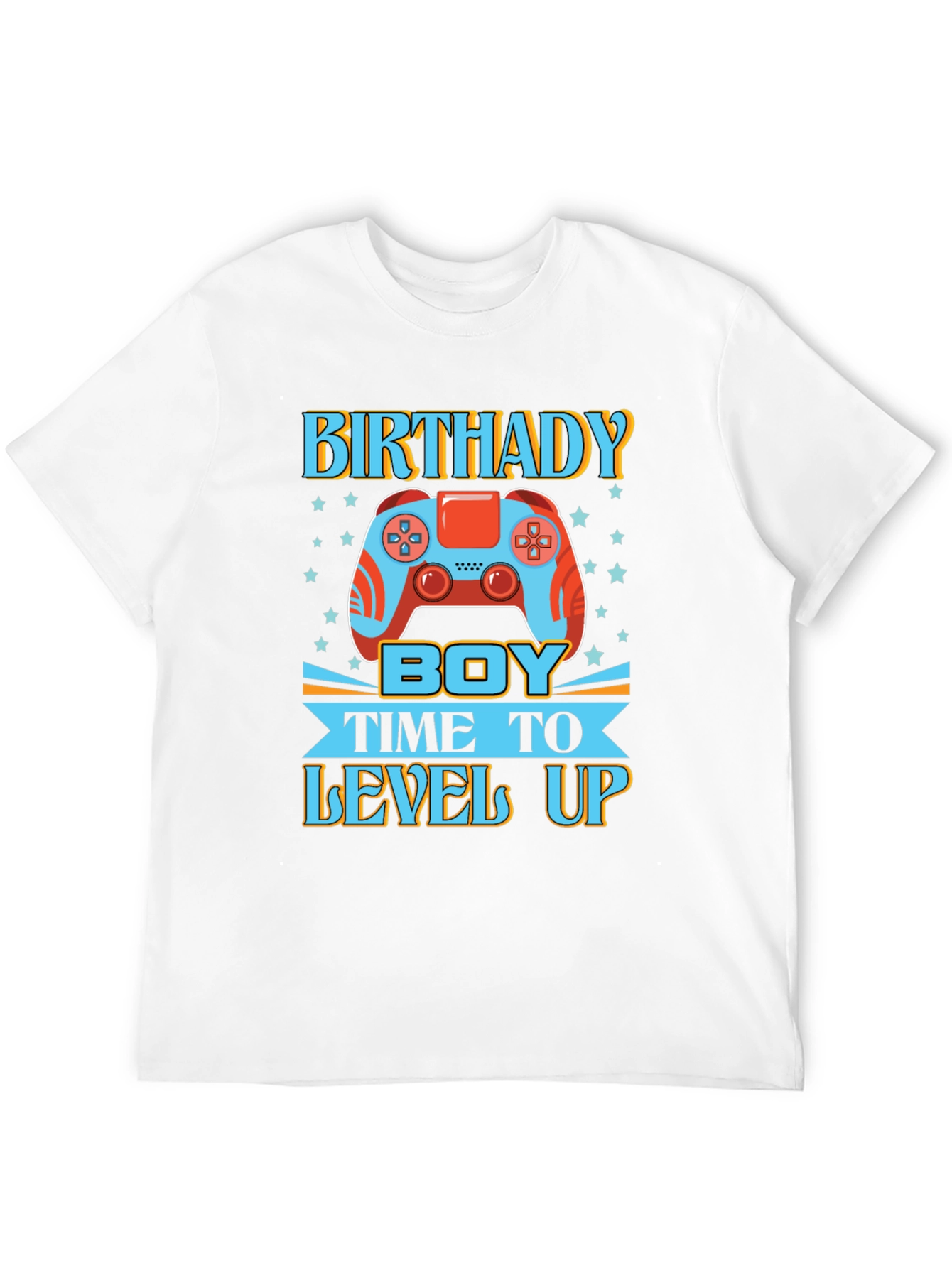 Birthday Boy Gamer T-Shirt - Level Up!