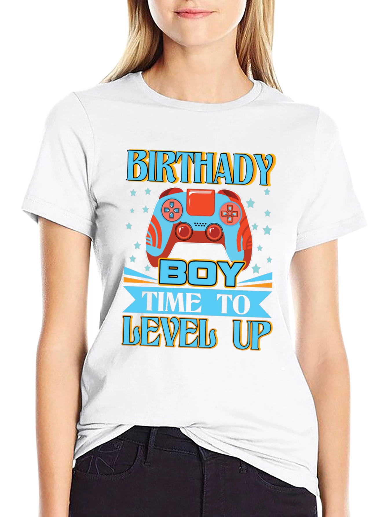 Birthday Boy Gamer T-Shirt - Level Up!