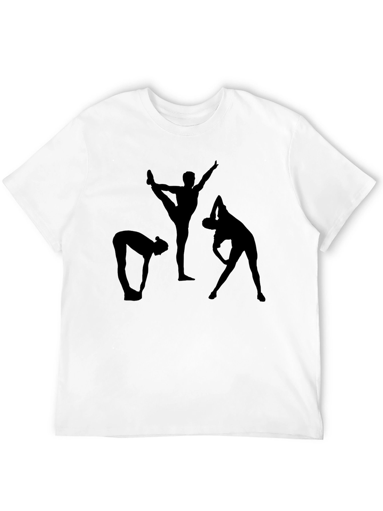 Yoga Silhouette Graphic Black T-Shirt