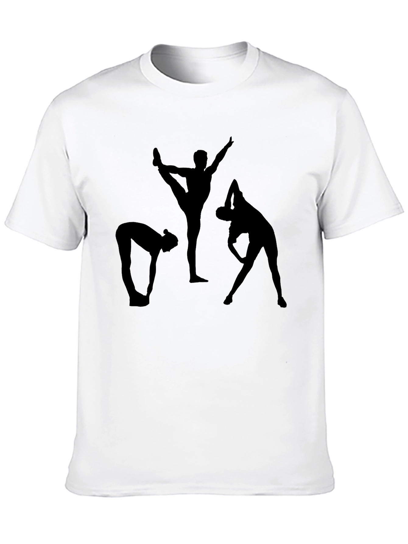 Yoga Silhouette Graphic Black T-Shirt