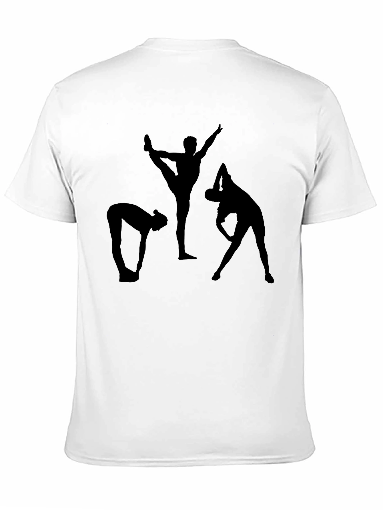 Yoga Silhouette Graphic Black T-Shirt