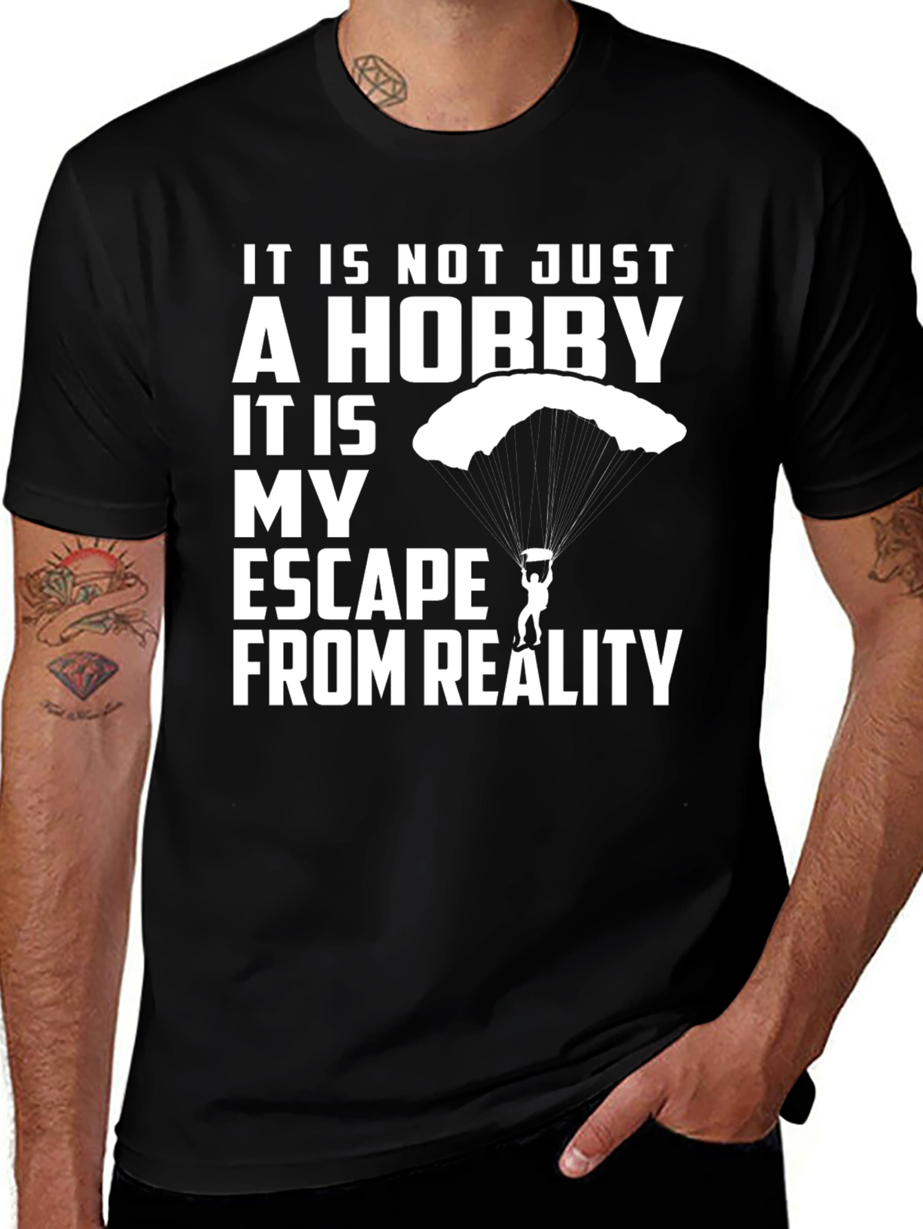 Skydiving Escape T-Shirt | Hobby Jump Adrenaline