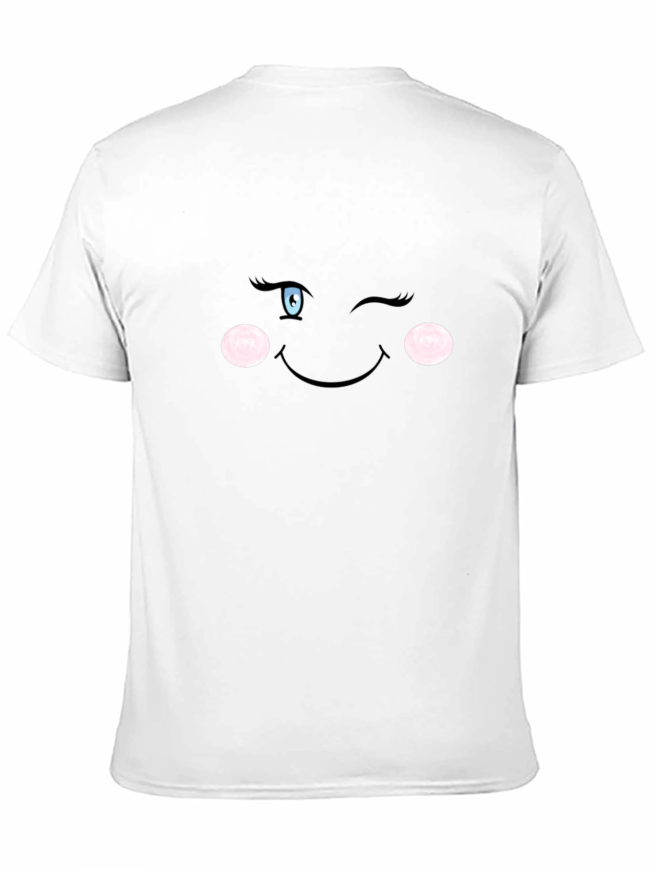 Winking Face Graphic Black T-Shirt