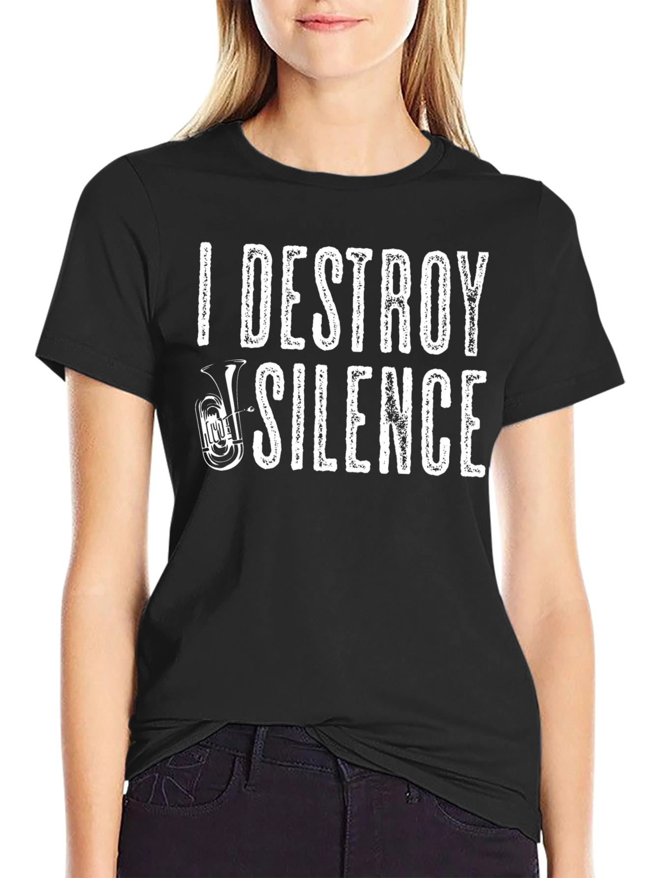 I Destroy Silence Tuba Player T-Shirt