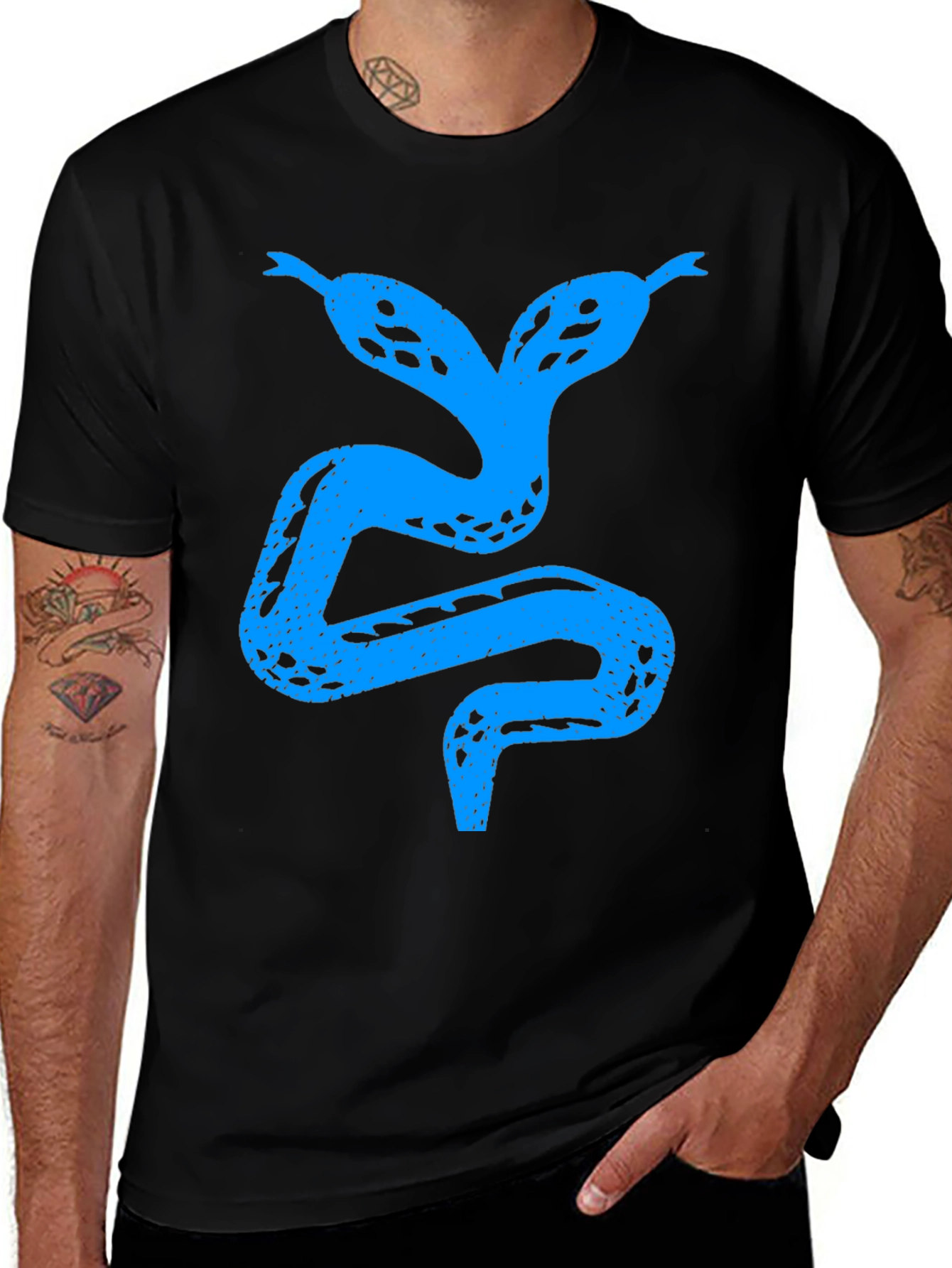 Two-Headed Snake Graphic Tee