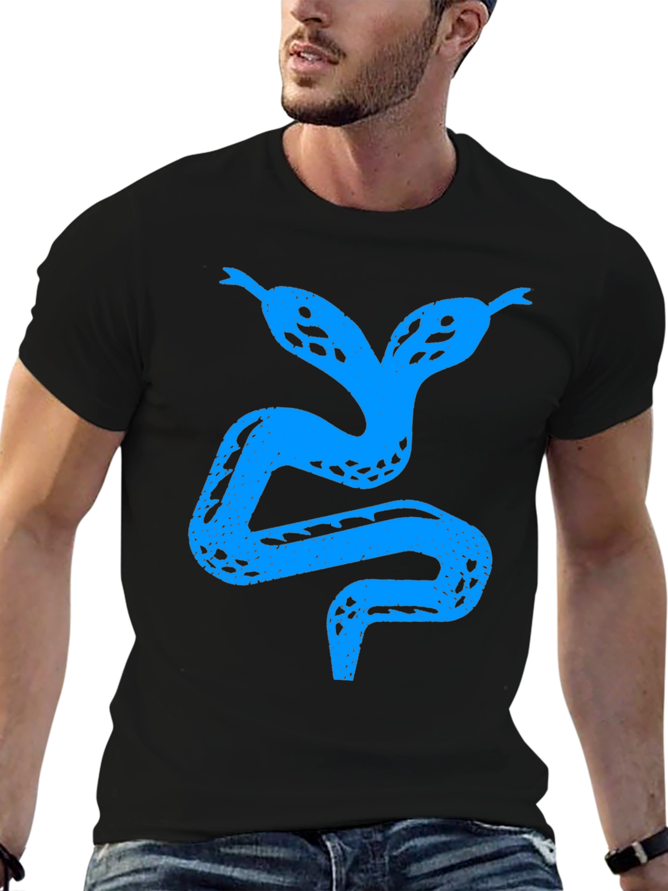 Two-Headed Snake Graphic Tee